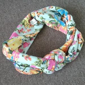 Floral Stretchy Top Knot Headband